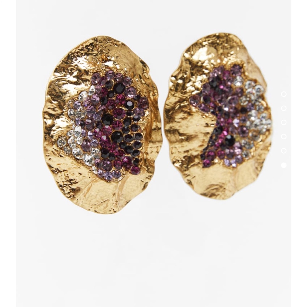 Zara Sparkly Earrings New - Picture 6 of 7